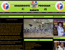 Tablet Screenshot of grassrootskarate.com